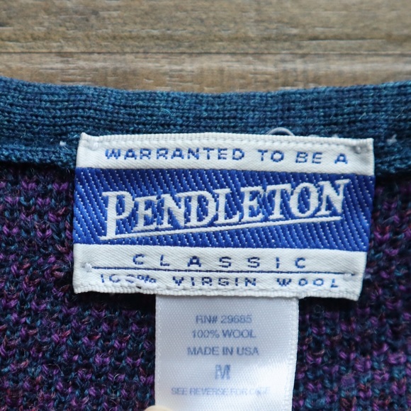 Pendleton Vintage 100% virgin wool women's sweater large - Picture 4 of 9